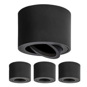 Lot de spots encastrables orientables noir rakuten