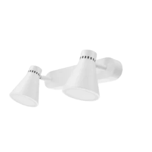 Réglette 2 spots orientables blanc