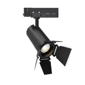 Spot sur rail Triphasé 30W Noir Dimmable CCT