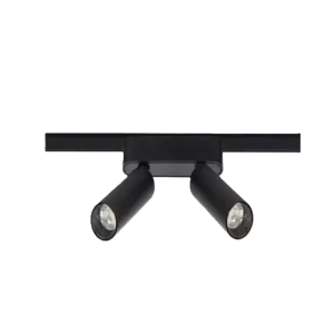Spot sur rail orientable LED Double 14W Noir 4000K Rail Mag.