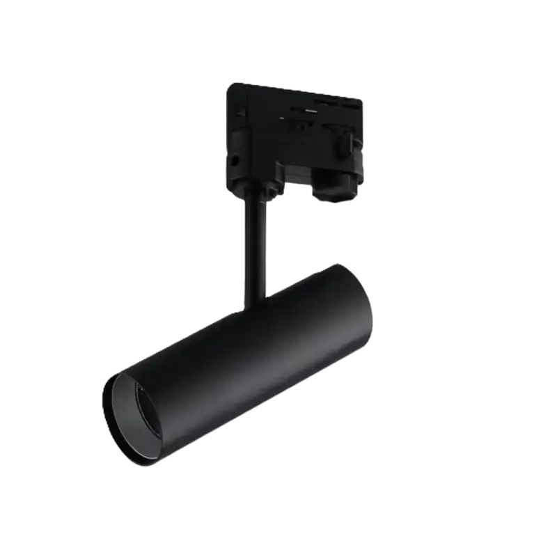 Spot sur rail triphasé LED 7W 3000K Noir Rocket Eco-Light