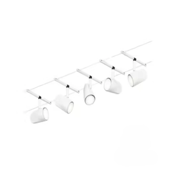 Kit Spot sur câble Paulmann 5 spots 10m Blanc