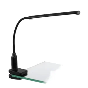Lampe bureau LED noir Spot pince Eglo Laroa