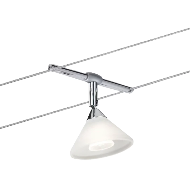 Spot sur câble Colmar Chrome