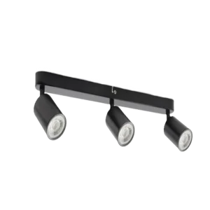 3 spots led cuisine noir