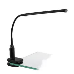 Lampe bureau LED noir Spot pince Eglo Laroa