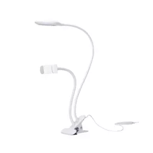 Spot Pince LED support smartphone Orientable Blanc FORLIGHT SERVI