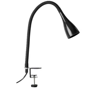 Spot Pince Noir Flexible LED Lampe Bureau